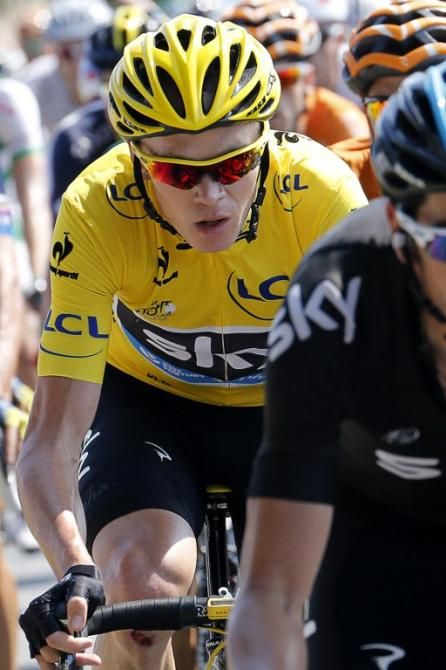 Race leader Chris Froome (Sky)
