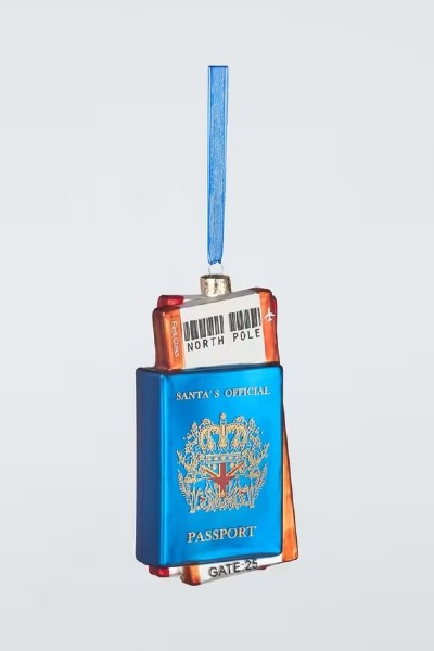 John Lewis Worldly Treasures Passport Bauble