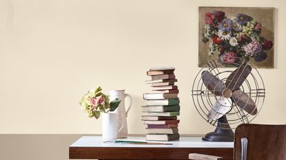 Neutral color scheme in a home office by Little Greene