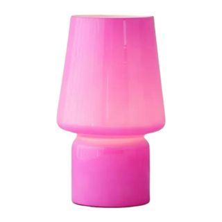 Little Glass Table Lamp in Pink