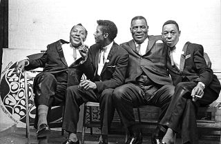 Howlin' Wolf and his band - Hubert is second from the left.