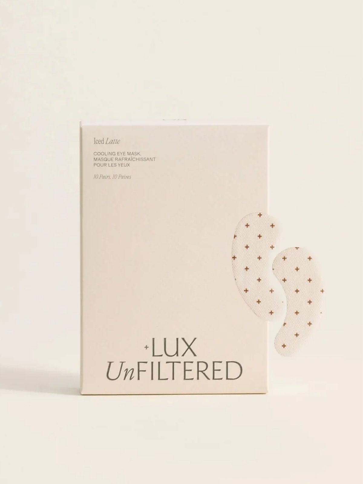 lux unfiltered, Iced Latte Eye Masks
