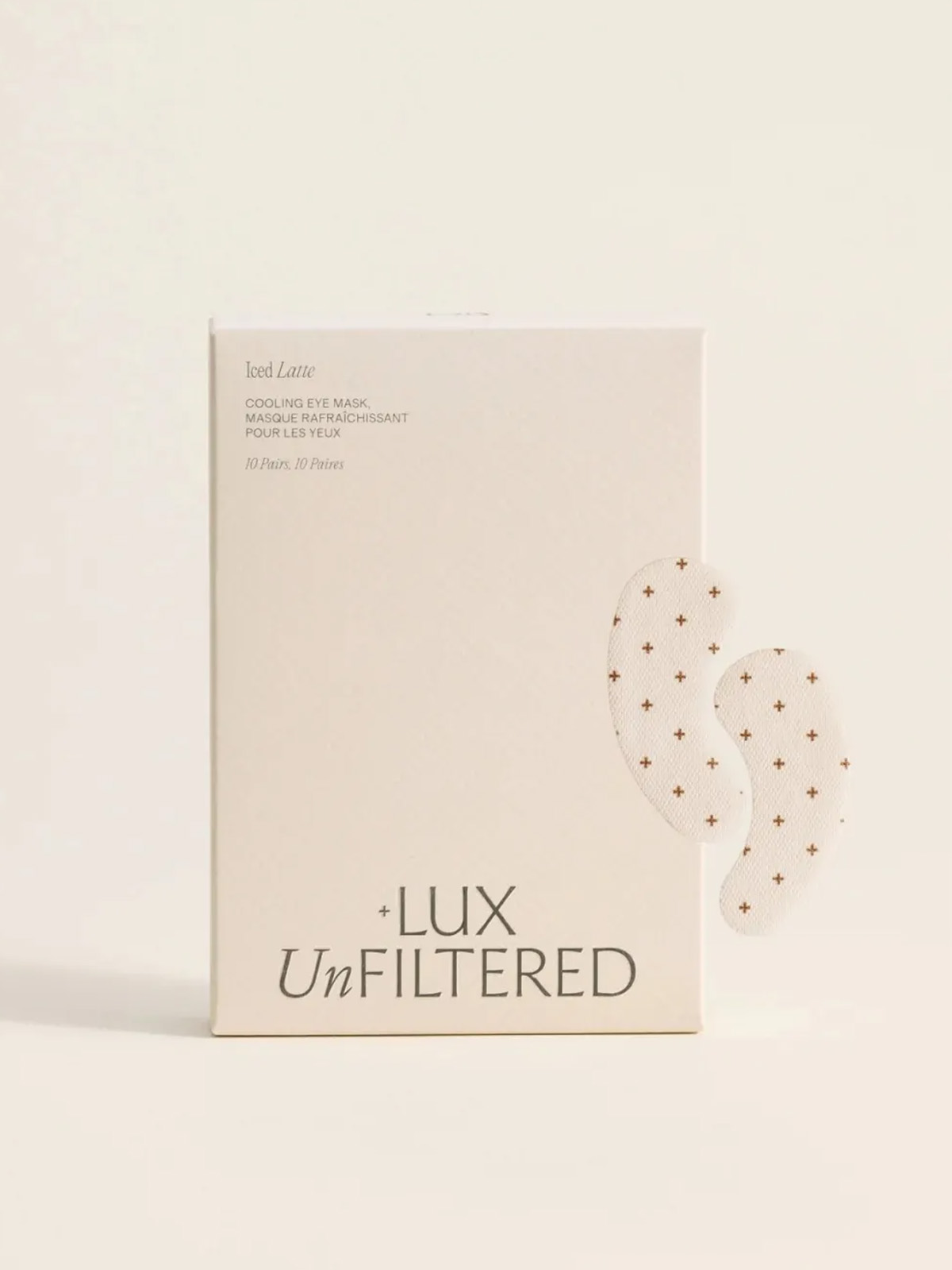 lux unfiltered, Iced Latte Eye Masks