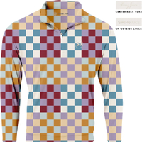 SwingJuice Multi Checker Men's Quarter Zip