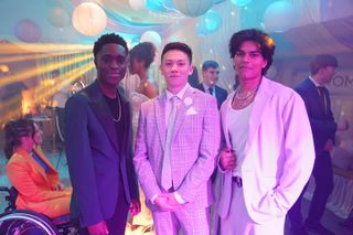 DeMarcus Westwood, Mason Chen-Williams and Dillon Ray at the school prom.