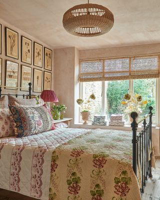 Vintage bedroom by Cutter Brooks with traditional bed by Cornish Bed Company