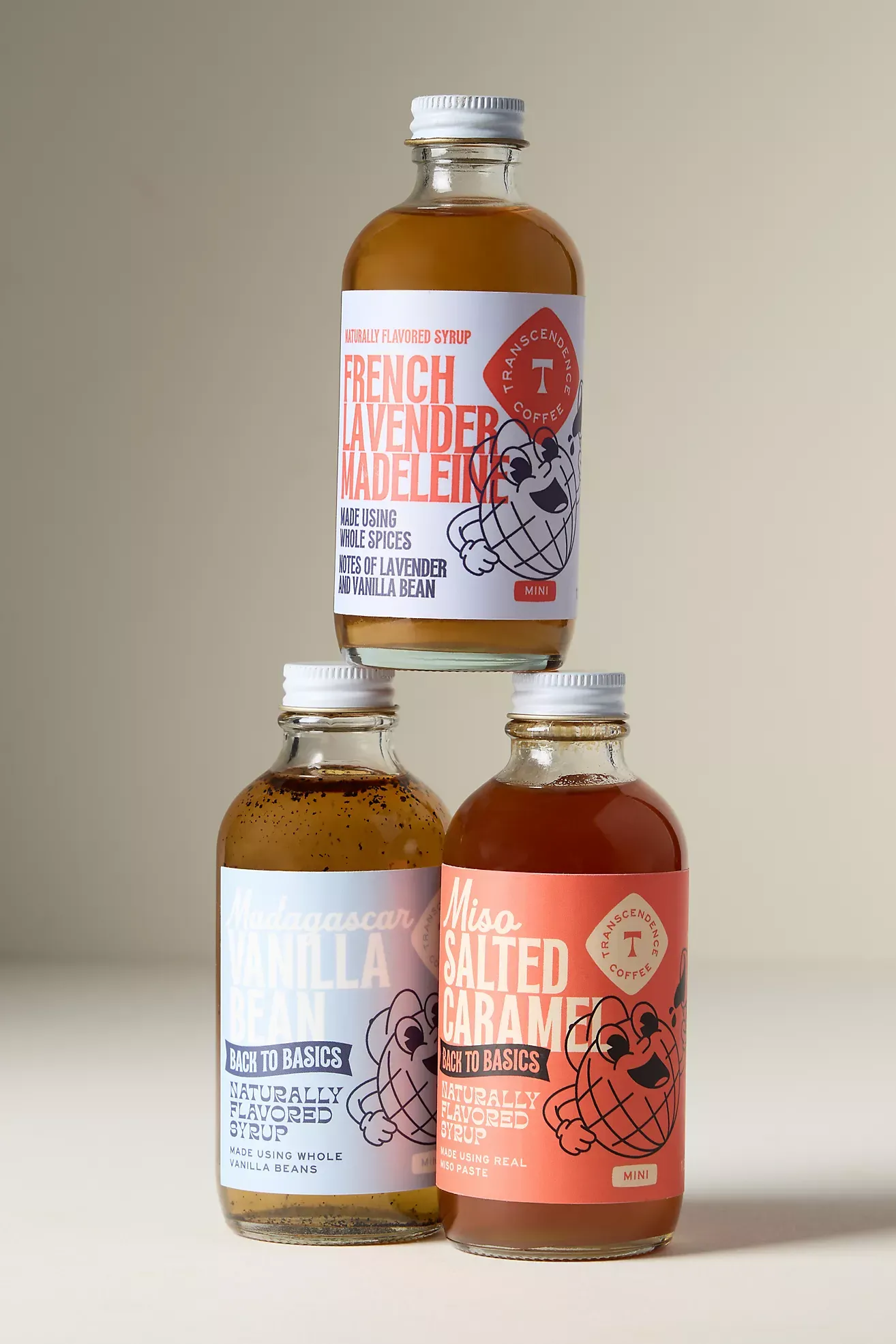 Transcendence Coffee Syrup Sampler, Set of 3