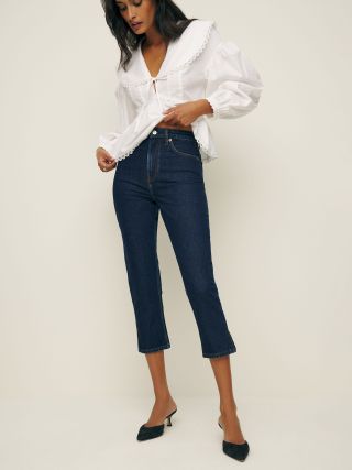 Reformation, Lucy High Rise Capri Jeans