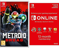 Metroid Dread and Nintendo Switch Online Membership – 12 months: was £77.98, now £46.73 at Amazon