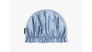 Lilysilk Silk hair Night Sleep Bonnet with Flounce in Light Blue