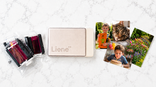Liene printer with Amanda Caswell's printed stickers