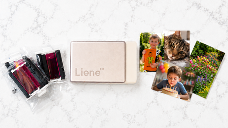 Liene printer with Amanda Caswell's printed stickers