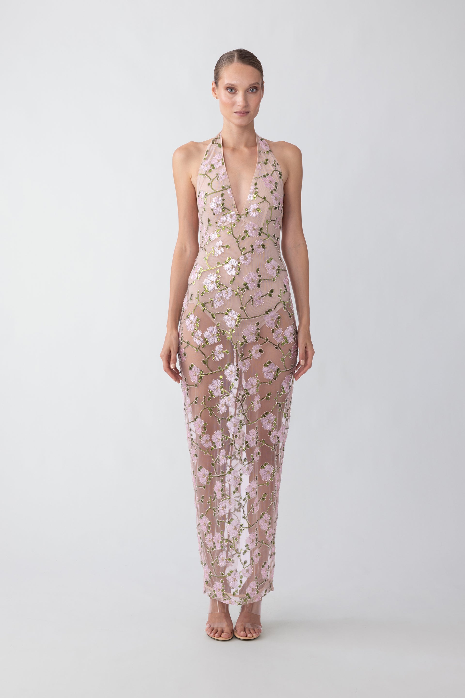 Olympia Dress - Nude Multi / 00