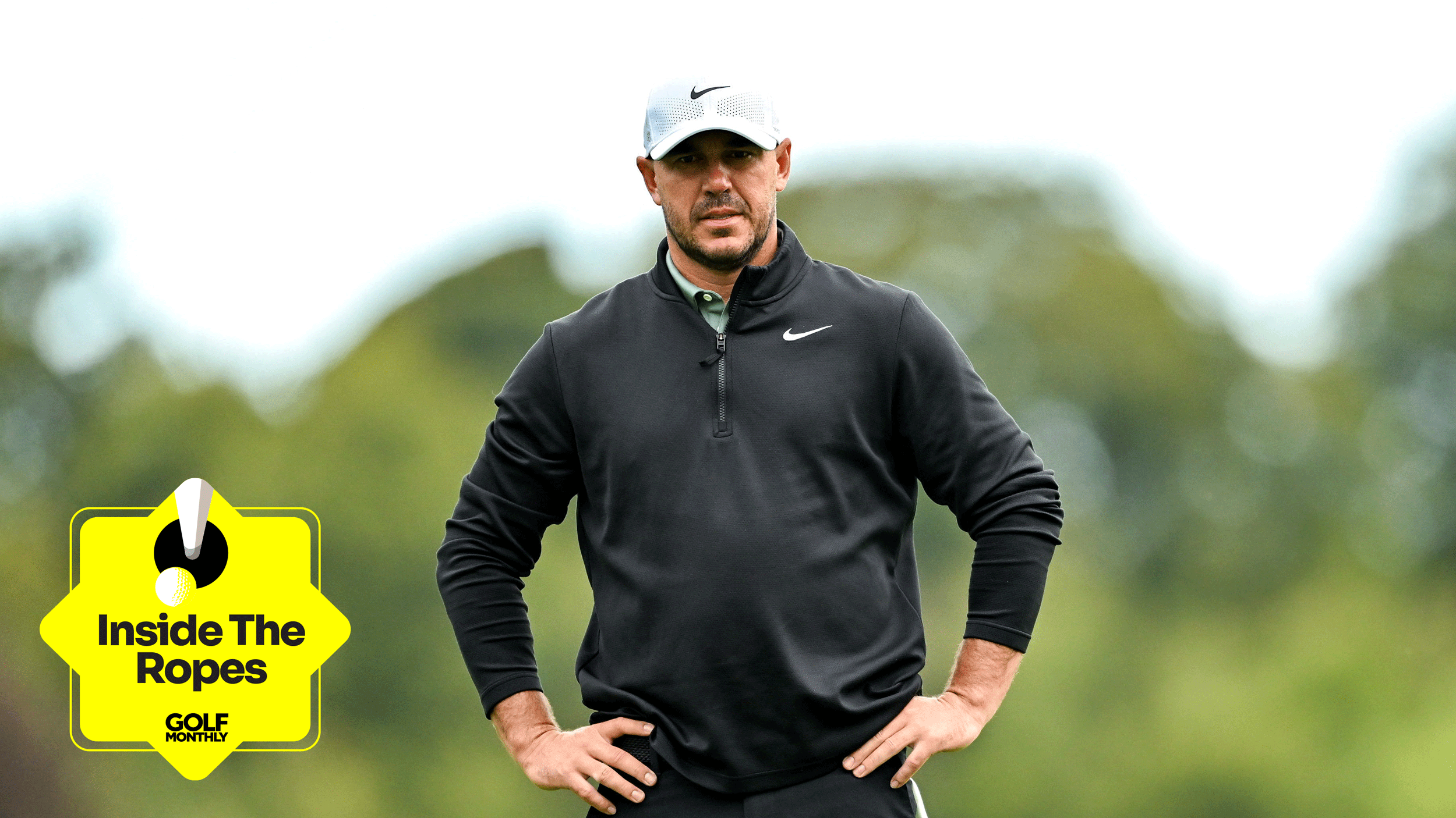 Brooks Koepka stands with his hands on his hips at the 2025 Irish Open