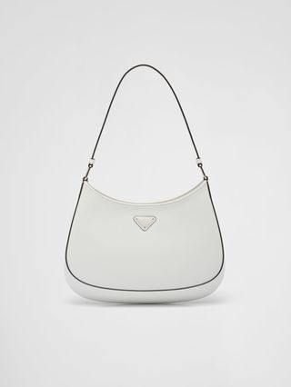 Prada + Cleo Small Leather Shoulder Bag