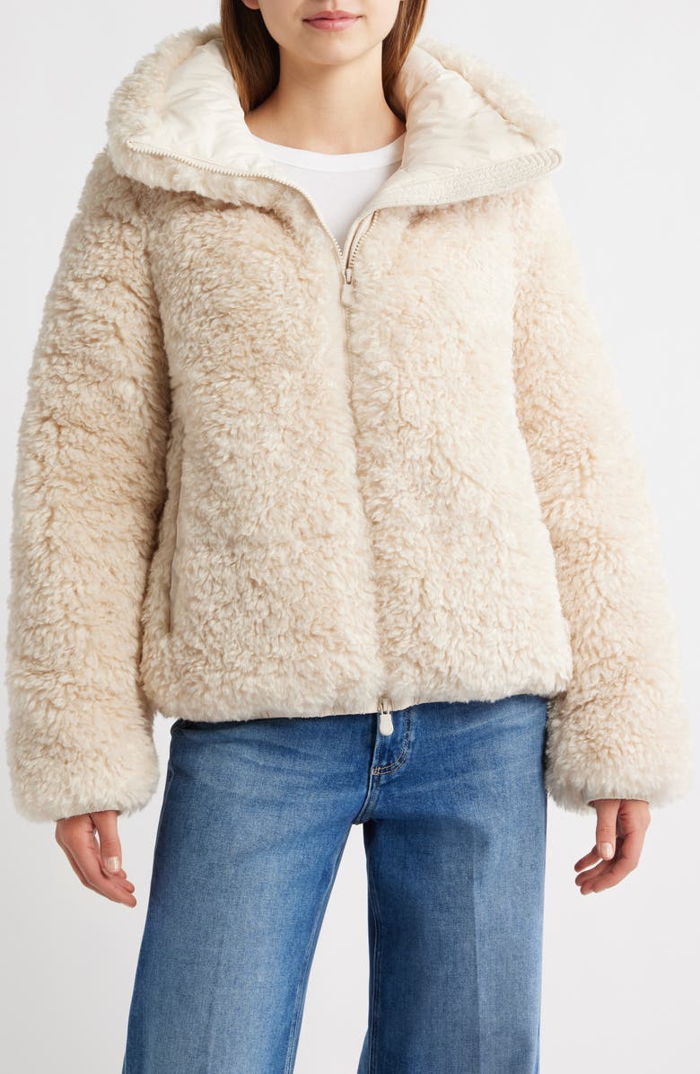 Kennie Water Repellent Faux Shearling Jacket