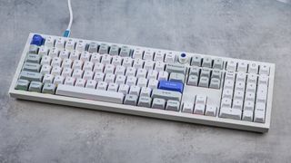 A Keychron Q6 HE 8K wired gaming keyboard with Hall Effect switches