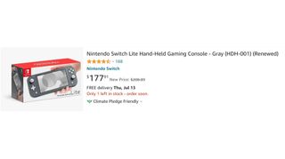 Prime Day Nintendo Switch deal