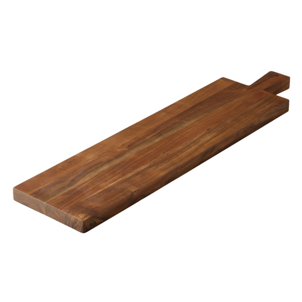 Long wooden serving board