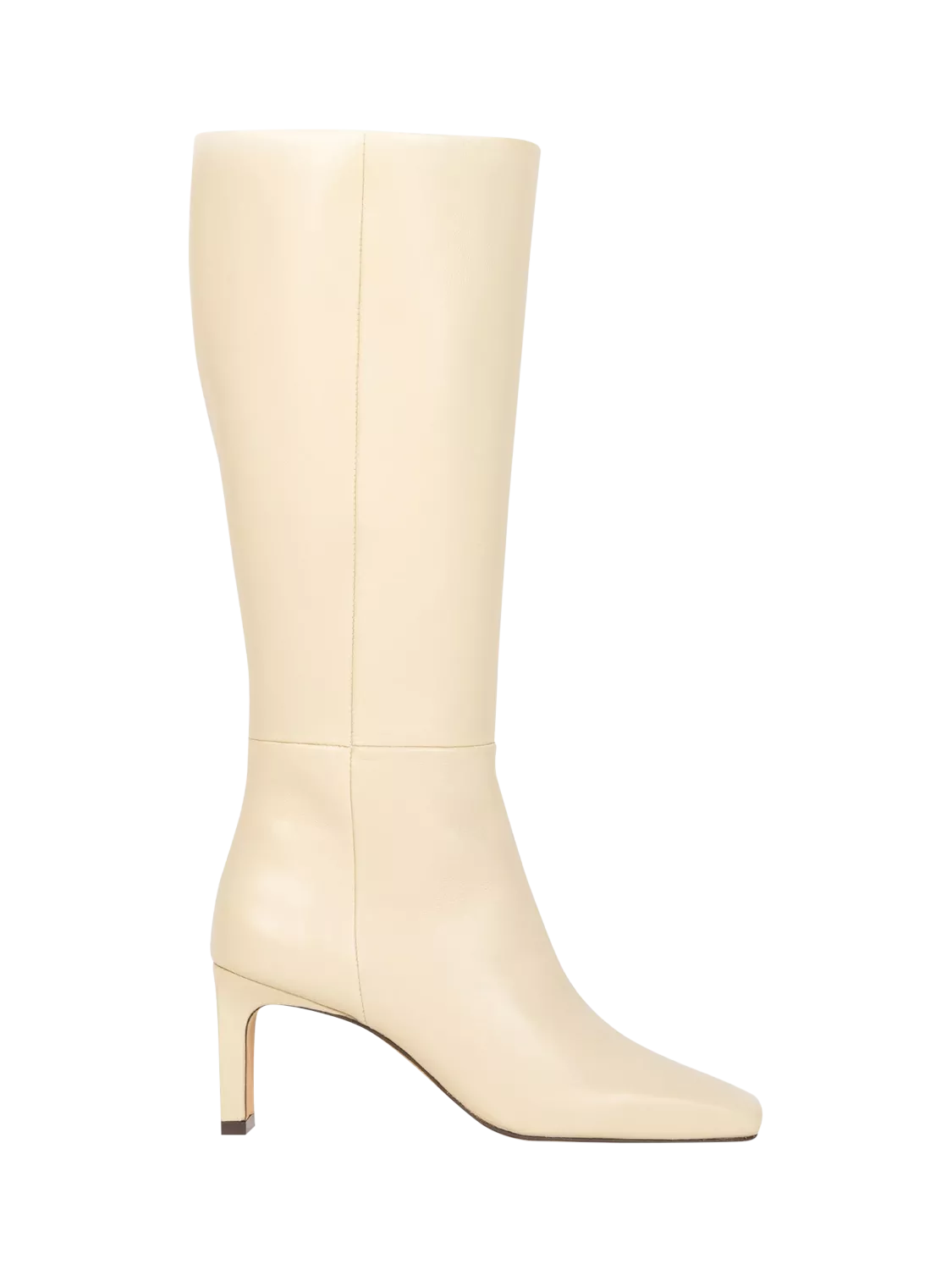 Bobbies Louisa Leather Stiletto Heel Knee High Boots, Passion Black