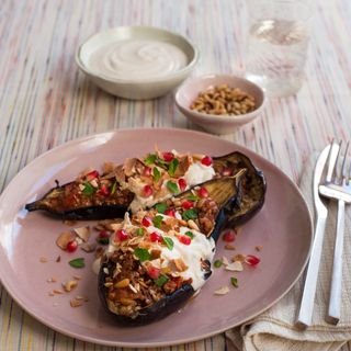 Bethany Kehdy's Aubergine, Veal and Yoghurt Crumble