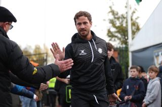 Danny Cipriani of the Barbarians arrives prior to the friendly match between Northampton Saints and Barbarians at Franklin's Gardens.