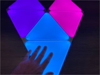 Nanoleaf Shapes Triangles Review Touch Controls