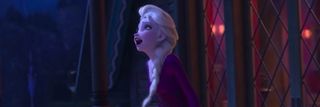 Elsa singing "Into the Unknown" in Frozen II