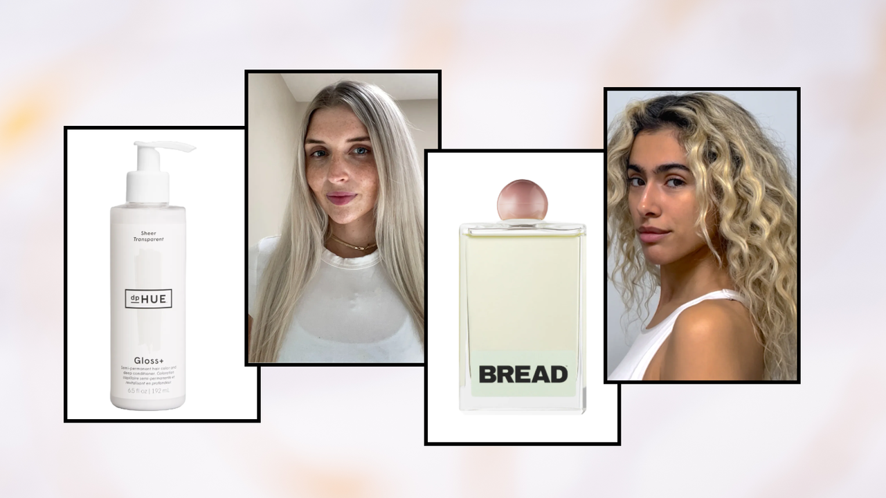 Dp Hue; Bread Beauty; models with shiny hair in a grid