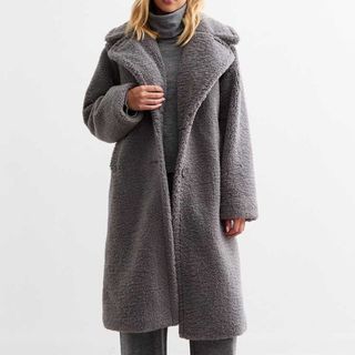 Long grey coat from New Look