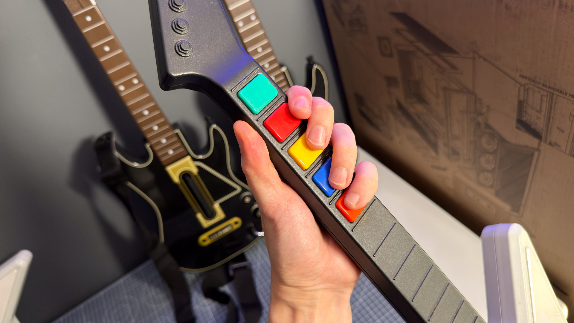 The X-Plorer controller that came bundled with Guitar Hero II on Xbox 360.