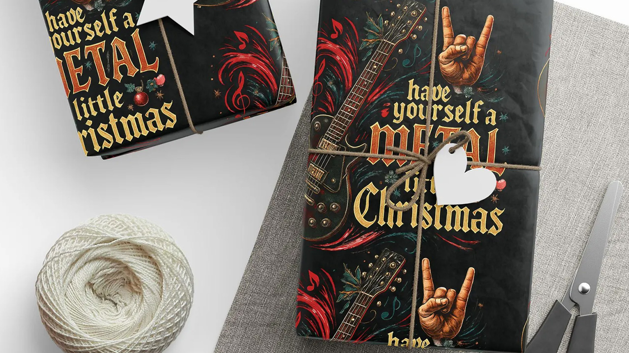 Heavy metal wrapping paper