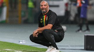 Mali coach Eric Chelle during his side's AFCON 2023 clash against Ivory Coast in February 2024.