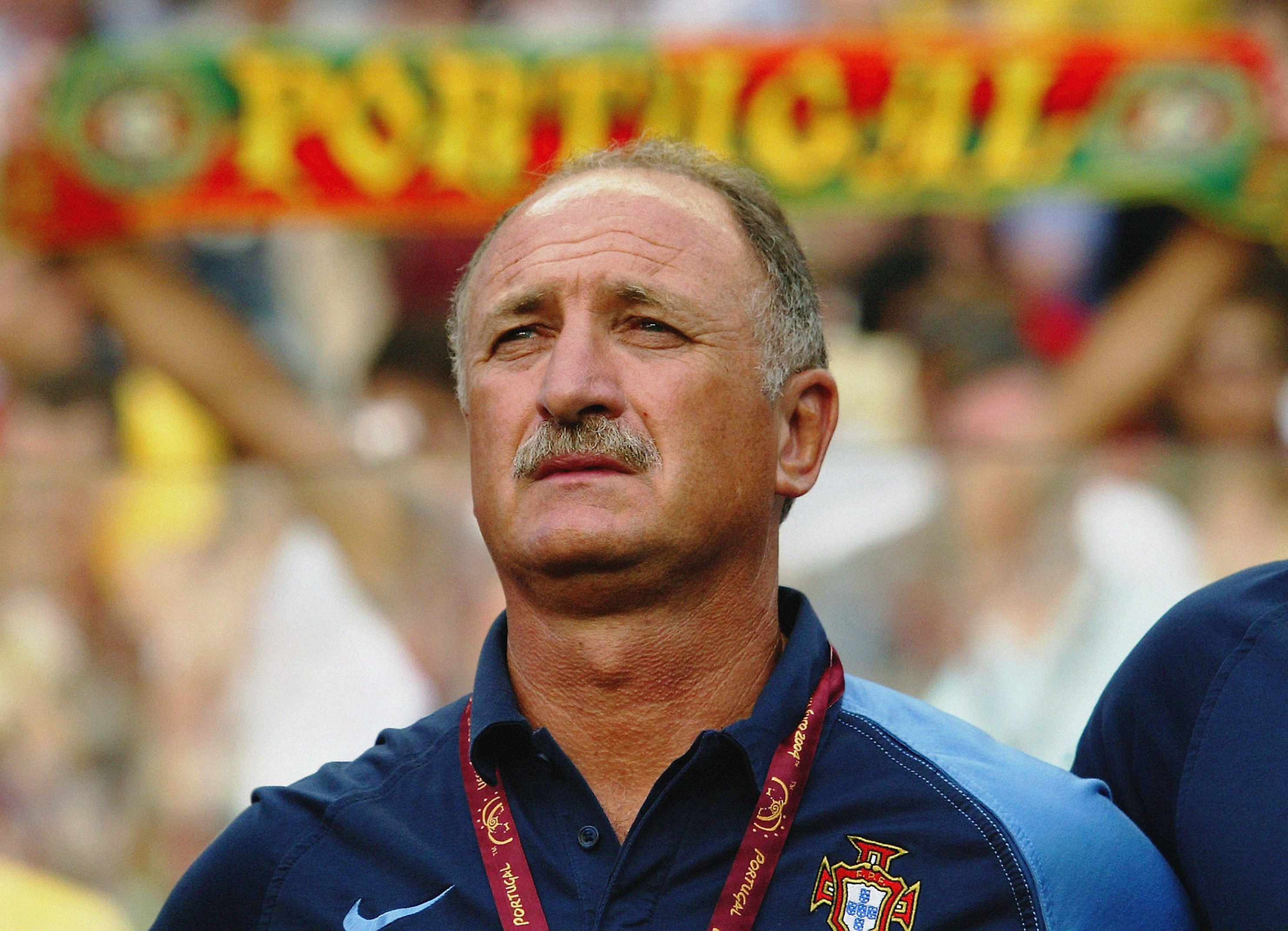 Portugal coach Luiz Felipe Scolari ahead of his side's Euro 2004 quarter-final against England in June 2004.