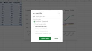 Importing spreadsheet to Google Sheets