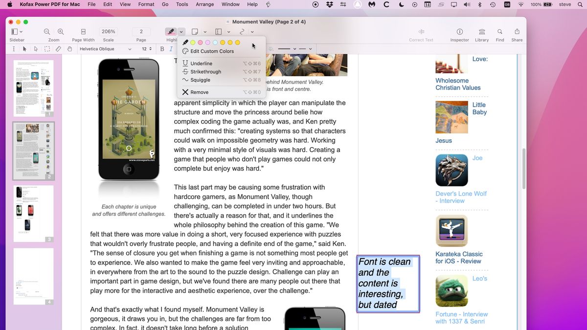 Screenshot of Pdf editor Kofax Power PDF