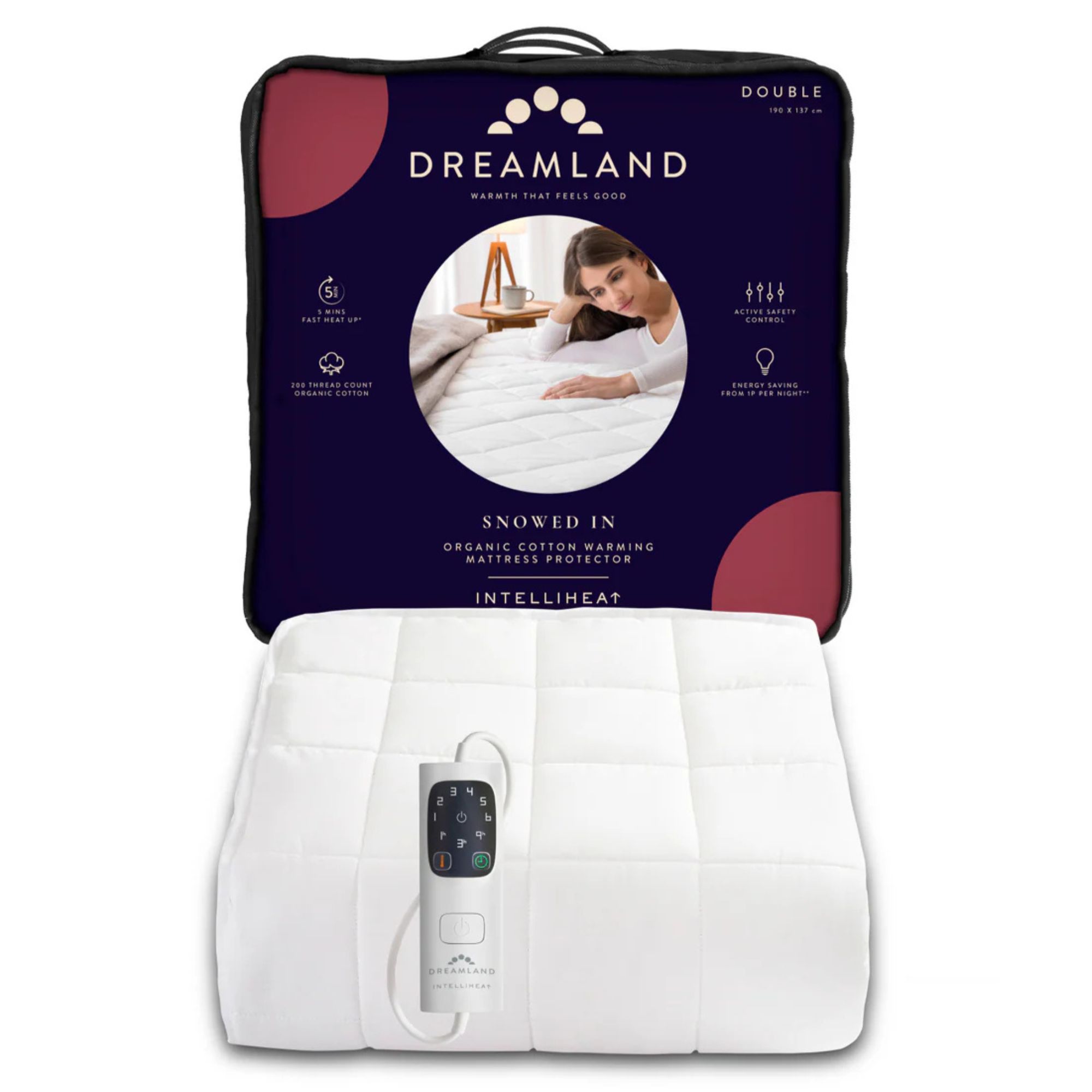 The Snowed In Organic Cotton Warming Mattress Protector