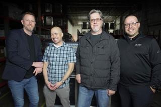 Pictured (l to r): James Oliver, Senior Vice President of Strategic Partnerships, ACT Entertainment; Joe Langholt, Product Specialist: Live Sound, ACT Entertainment; Chant Peck, Market Development Manager, Avid; Matt Lawrence, Director of Live Sound, Avid.