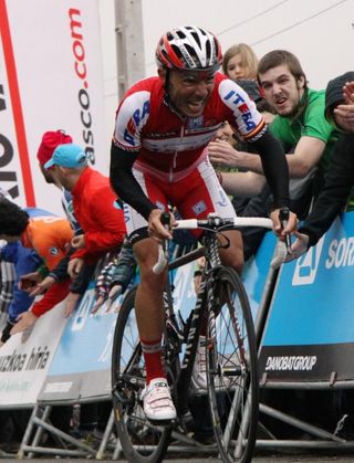 Joaquim Rodriguez Oliver (Katusha Team) charges toward a stage win