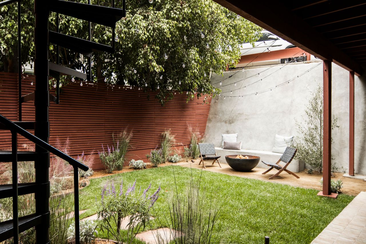 Redesigned patio area