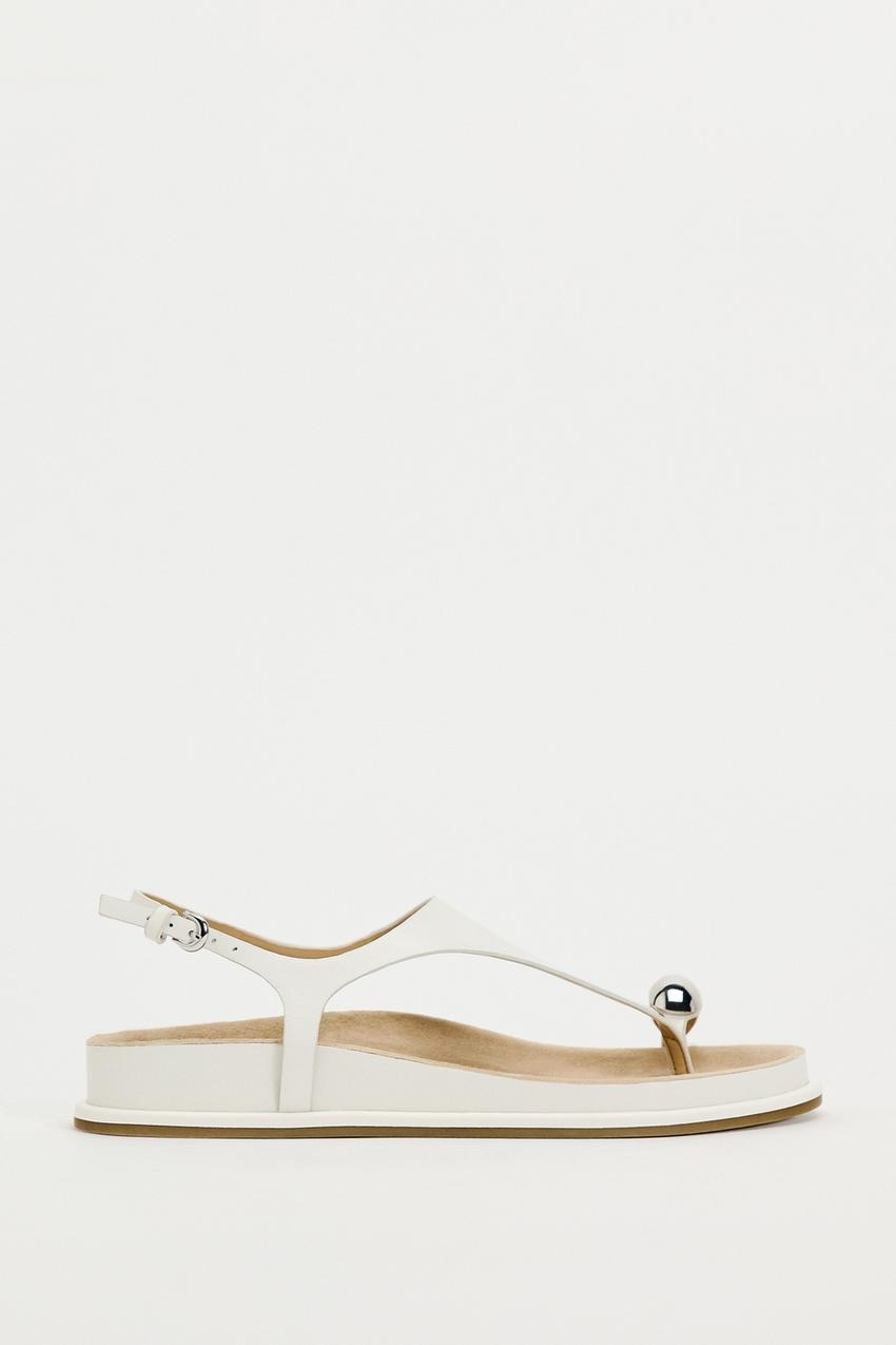 metal embellished sandals