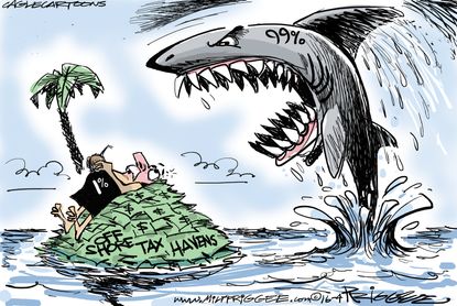 Editorial Cartoon U.S. Offshore Tax Haven 2016
