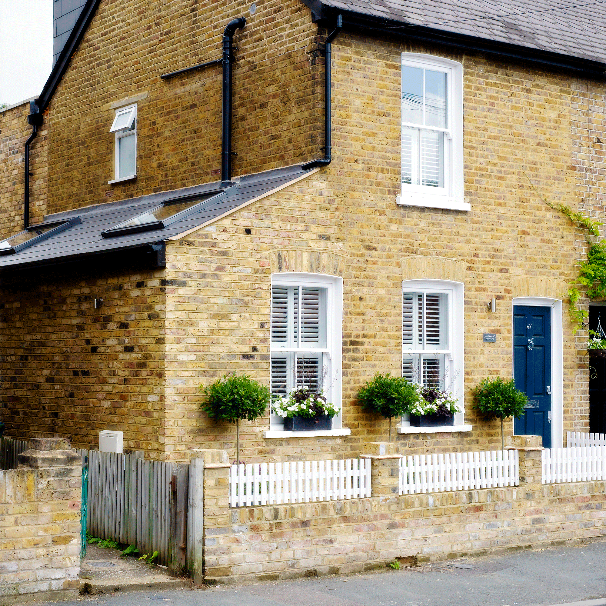 Brick exterior of house