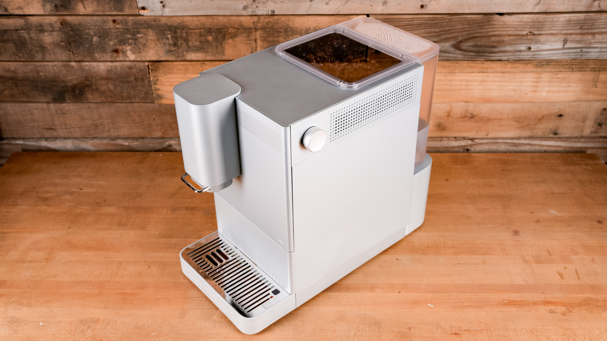 Terra Kaffe Demi espresso maker on a kitchen surface