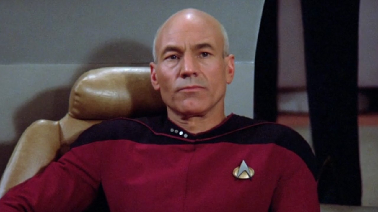 Picard auf dem Kapitänsstuhl in Star Trek: The Next Generation