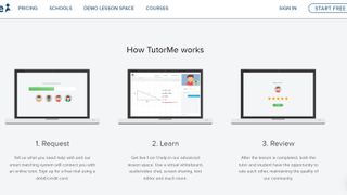TutorMe review: Screenshot of how it works