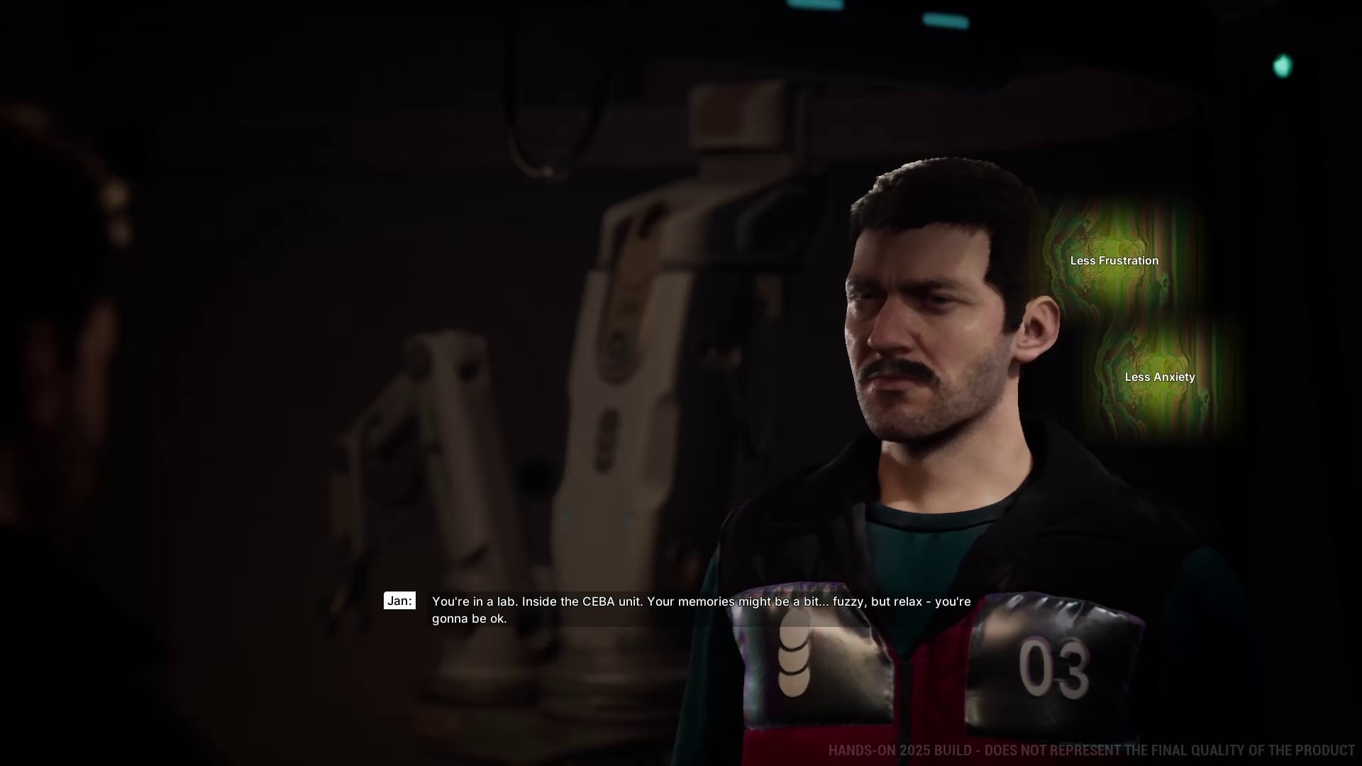 The Alters screenshot of of the Technician speaking.