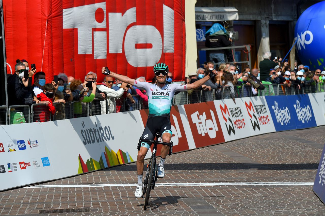Tour of the Alps 2021 45th Edition 5th stage Valle del ChieseIdroland Riva del Garda 1209 km 23042021 Felix Grossschartner AUT Bora Hansgrohe photo Dario BelingheriBettiniPhoto2021