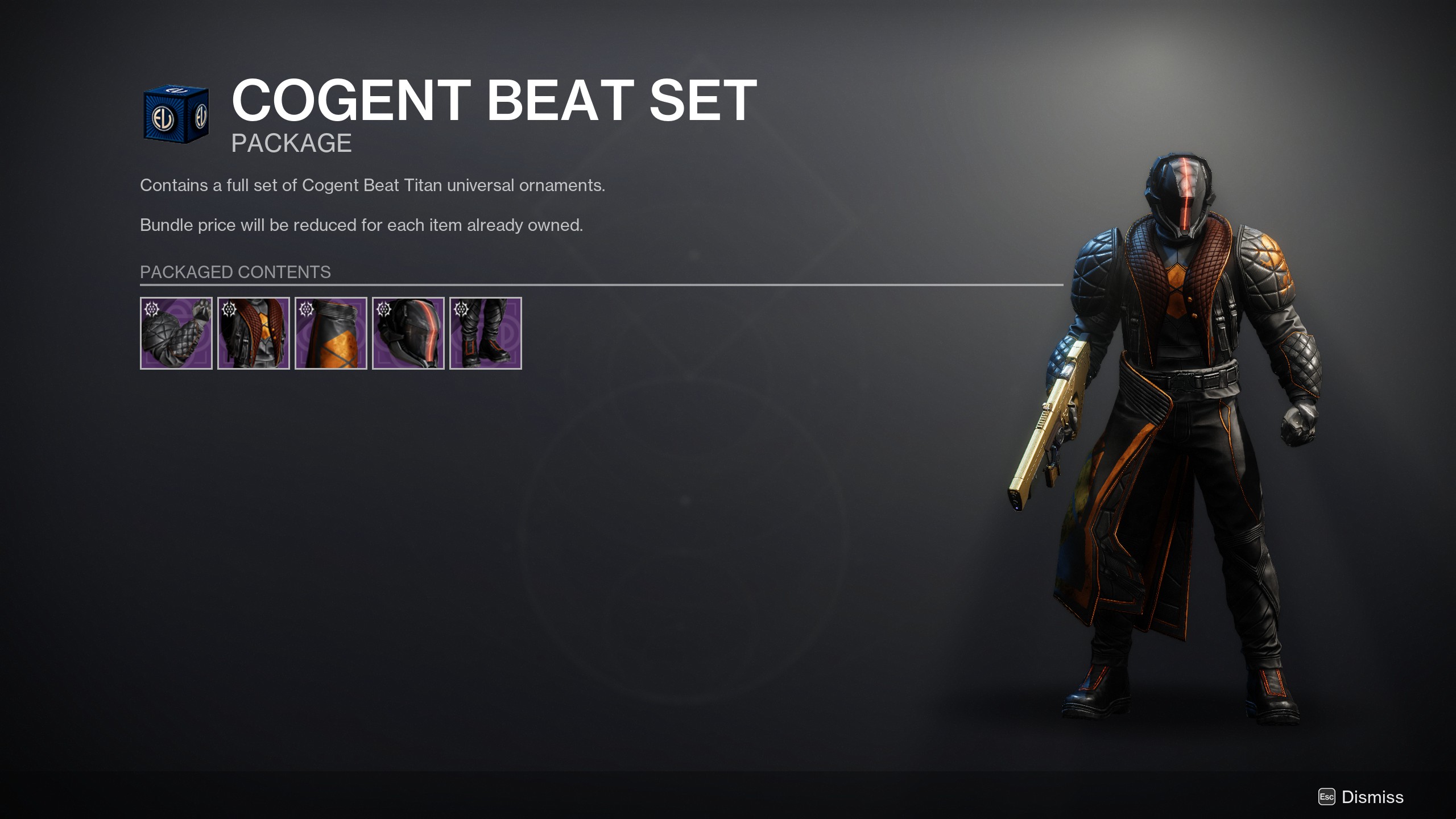 Destiny 2 Cogent Beat set