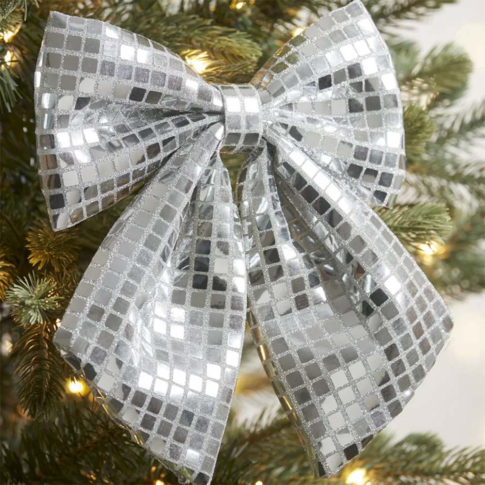 Large bows for Christmas tree decorating